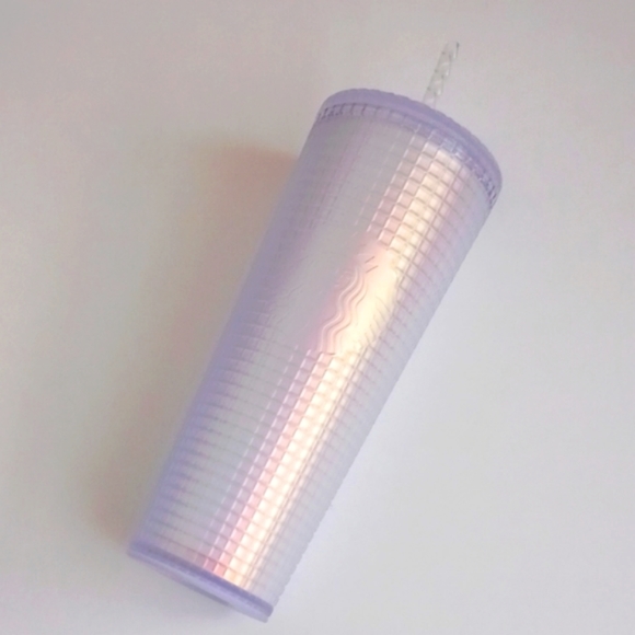 Beautiful Iridescent Unicorn Soft Touch Grid Starbucks 24oz Cold Cup Tumbler - Picture 10 of 16